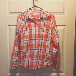 Old Navy plaid button down